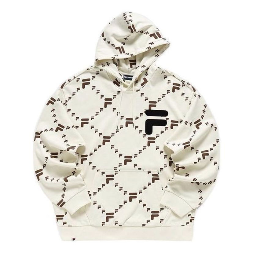 Sweatshirt FILA Embroidered Logo Hoodie Hvid | T11U216205D-IV