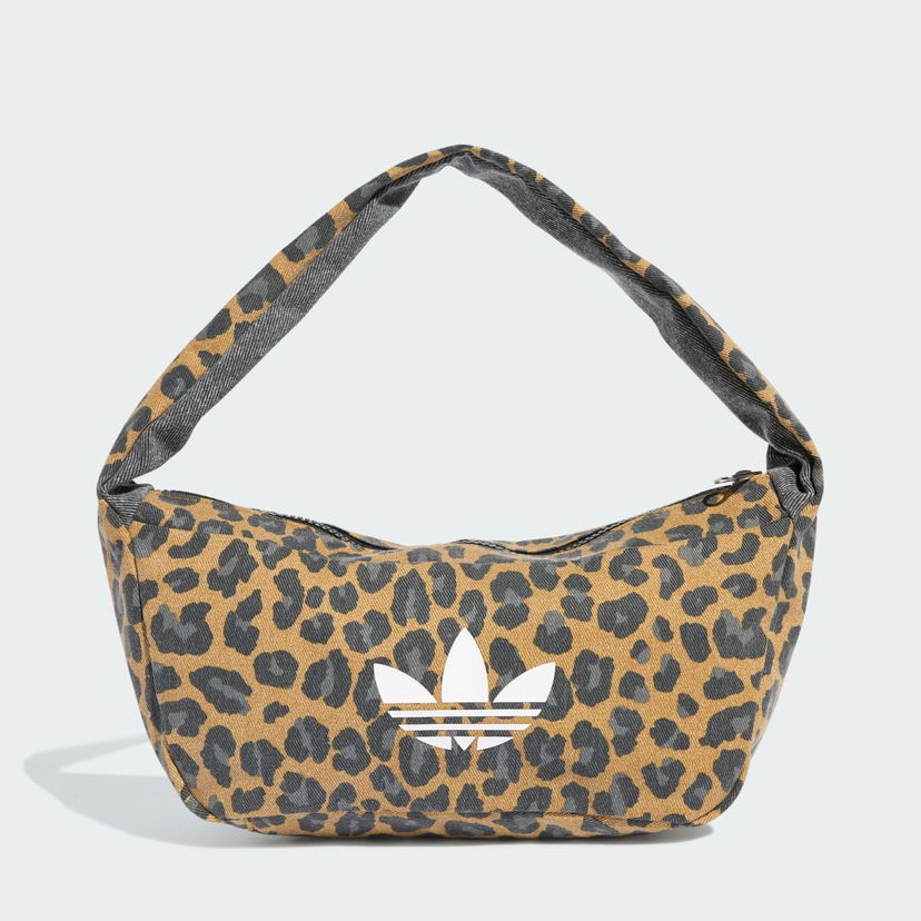Skuldertaske adidas Performance Leopard Print Shoulder Bag Brun | JX3198