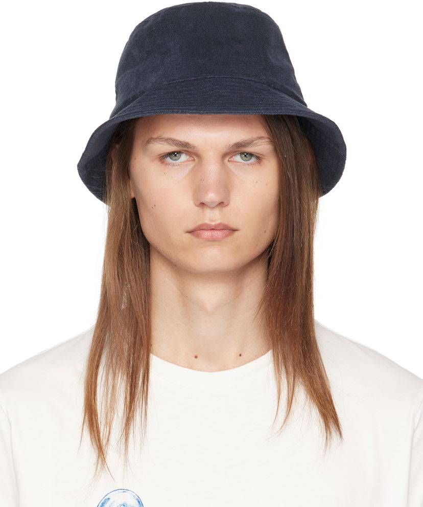 Hat Paul Smith Paul Smith Towelling Bucket Hat Mørkeblå | M1A-921DT-N085-48