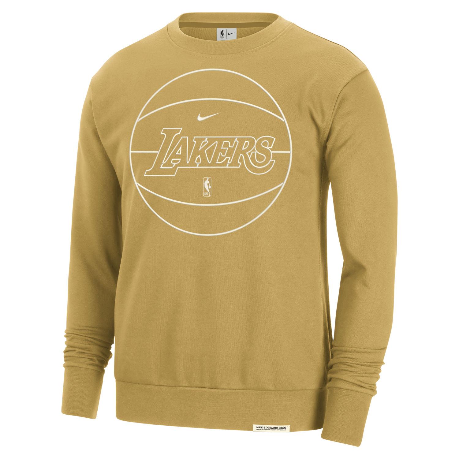 Sweater Nike Dri-FIT NBA Los Angeles Lakers Standard Issue Brun | DX9748-725, 0