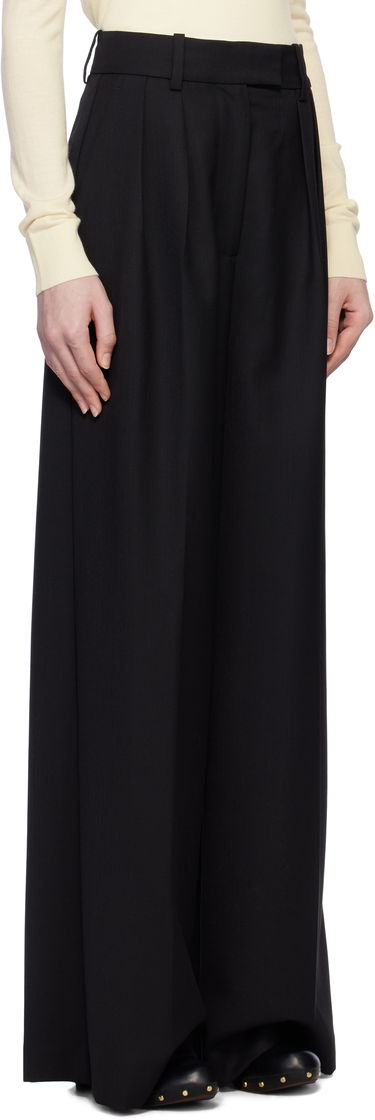 Bukser Anine Bing Anine Bing Lou Wide Leg Trousers Sort | A-03-10389-BLK26, 1