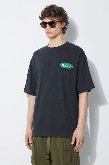 T-shirt Manastash Manastash Hemp Original Logo T-Shirt Sort | 7924134002, 3
