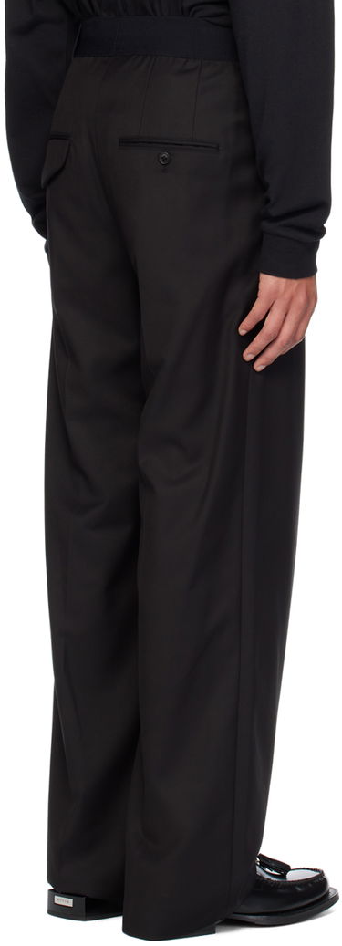 Bukser We11done Logo Straight Leg Trousers Sort | WD-PT4-20-729-U-BK, 2