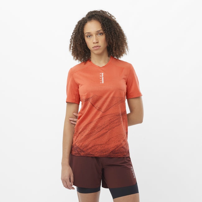 T-shirt Salomon Salomon S/Lab Ultra Print T-Shirt Orange | LC2485500