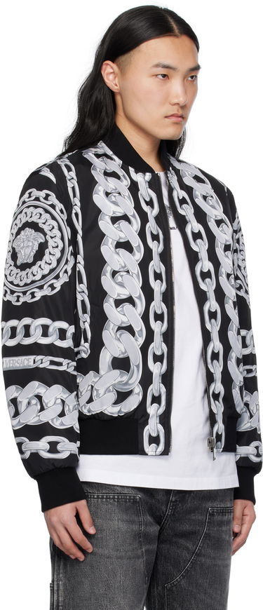 Bomberjakke Versace Versace Medusa Chains Reversible Bomber Jacket Sort | 1018824_1A13441, 1