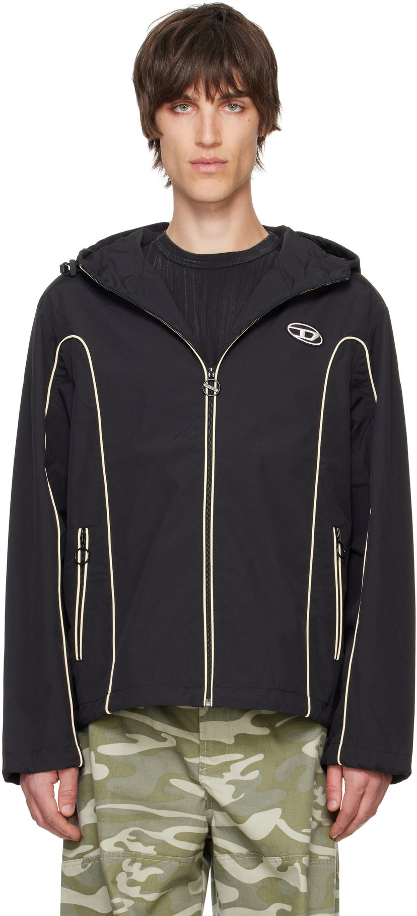 Vindjakke Diesel Jacket Sort | A06149-0DGAM-9XX