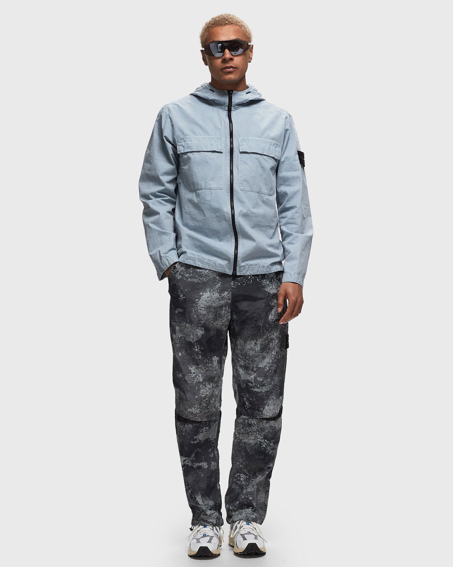 Vindjakke Stone Island 106WN 'OLD' TREATMENT Blå | 8015106WN.V0141, 1