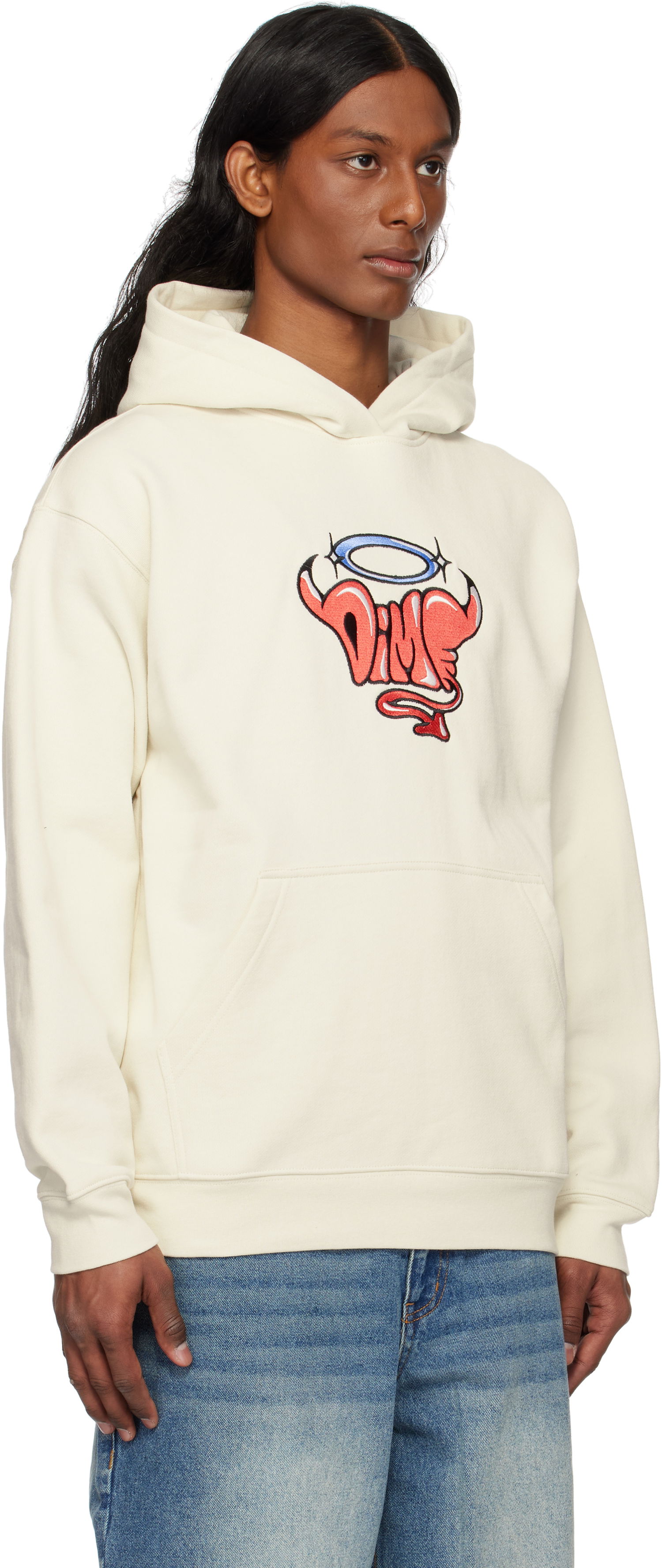 Sweatshirt Dime Dime Purgatory Hoodie Hvid | DIME2SP2540NAT, 1