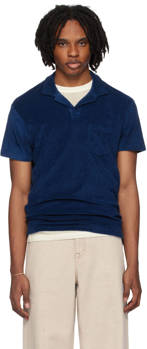 Polo skjorte Orlebar Brown Open Placket Polo Shirt Blå | 274229, 0