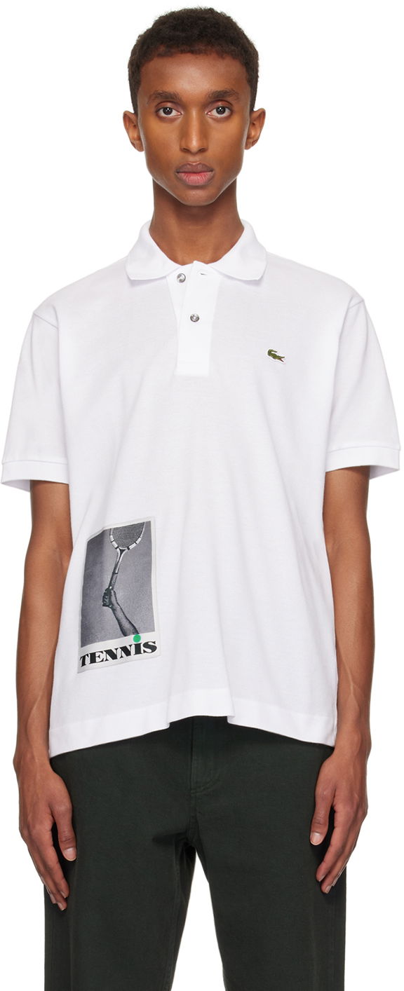 Polo skjorte Lacoste Polo With Print Hvid | PH1428