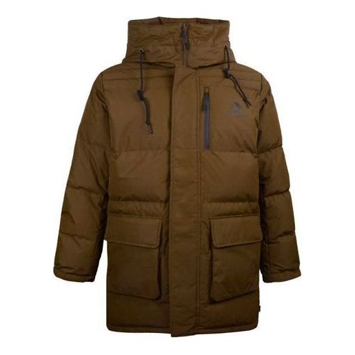 Parka Converse Converse Mid-Length Down Puffer Jacket Brun | 10019323-A02, 0