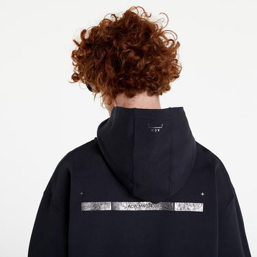 Sweatshirt A-COLD-WALL* Foil Grid Hoodie Sort | ACWMW074 Black, 2