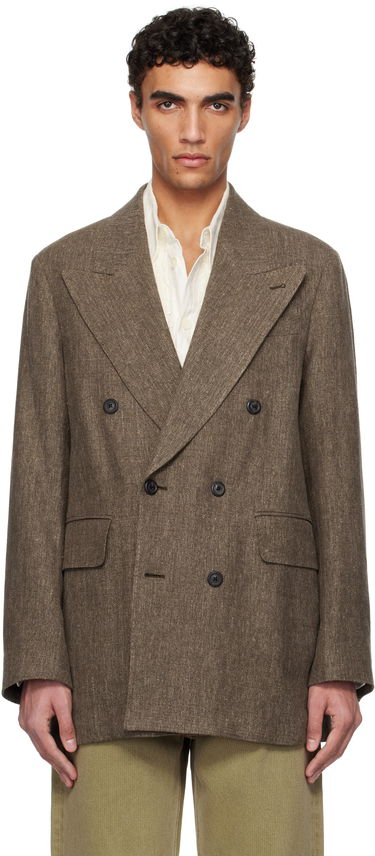 Jakke OUR LEGACY Our Legacy Sharp Double-Breasted Blazer Brun | M2250STC, 0