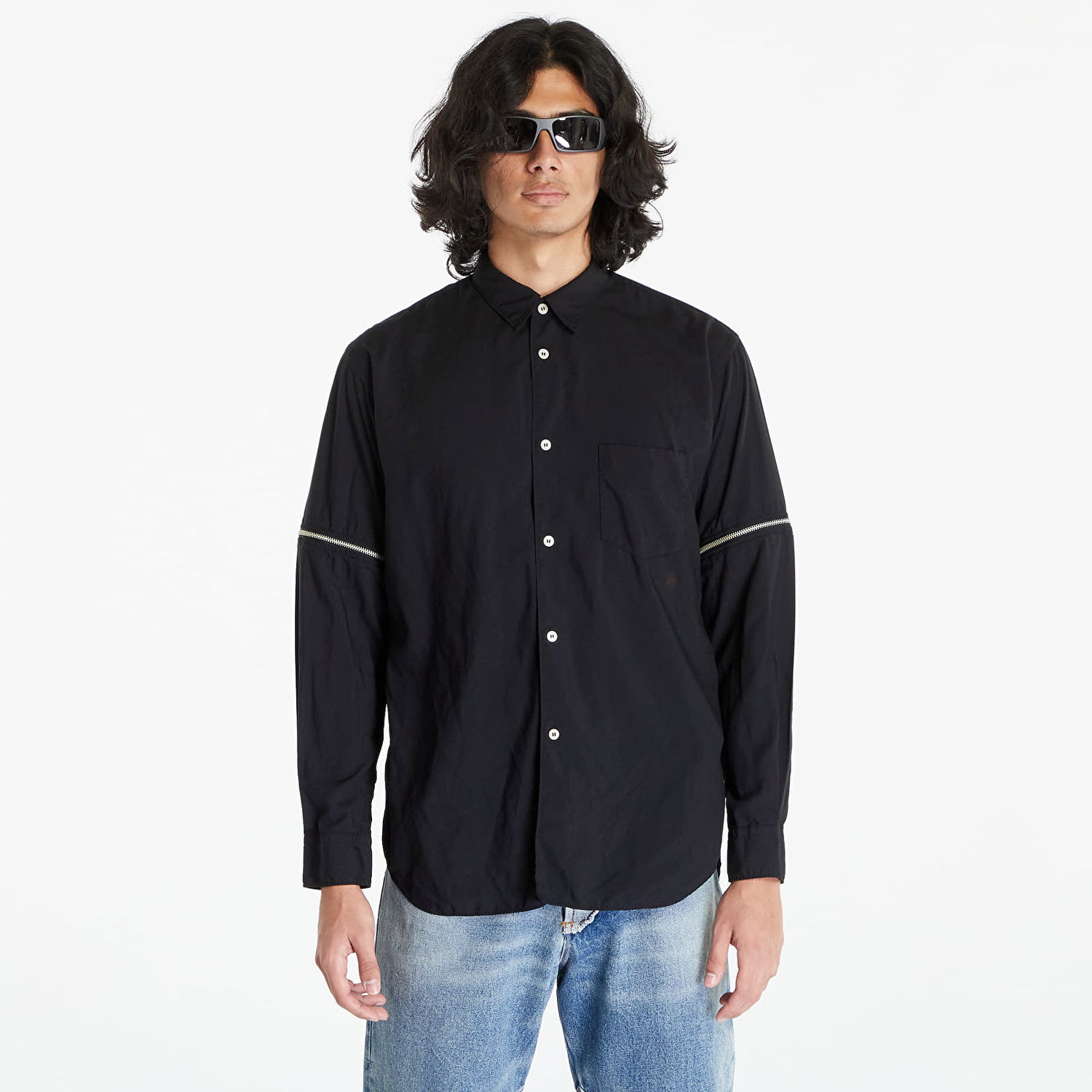 Skjorte Comme des Garçons SHIRT Woven Shirt Sort | FL-B038 Black, 0