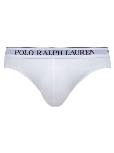 Boksere Polo by Ralph Lauren Pack Of 3 Logo Waistband Briefs Hvid | 714835884001