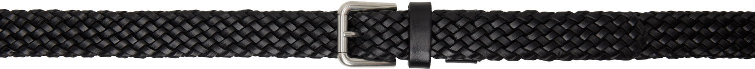 Bælter Dolce & Gabbana Dolce&Gabbana Calfskin Braided Belt Sort | BC4924A9Q22, 0