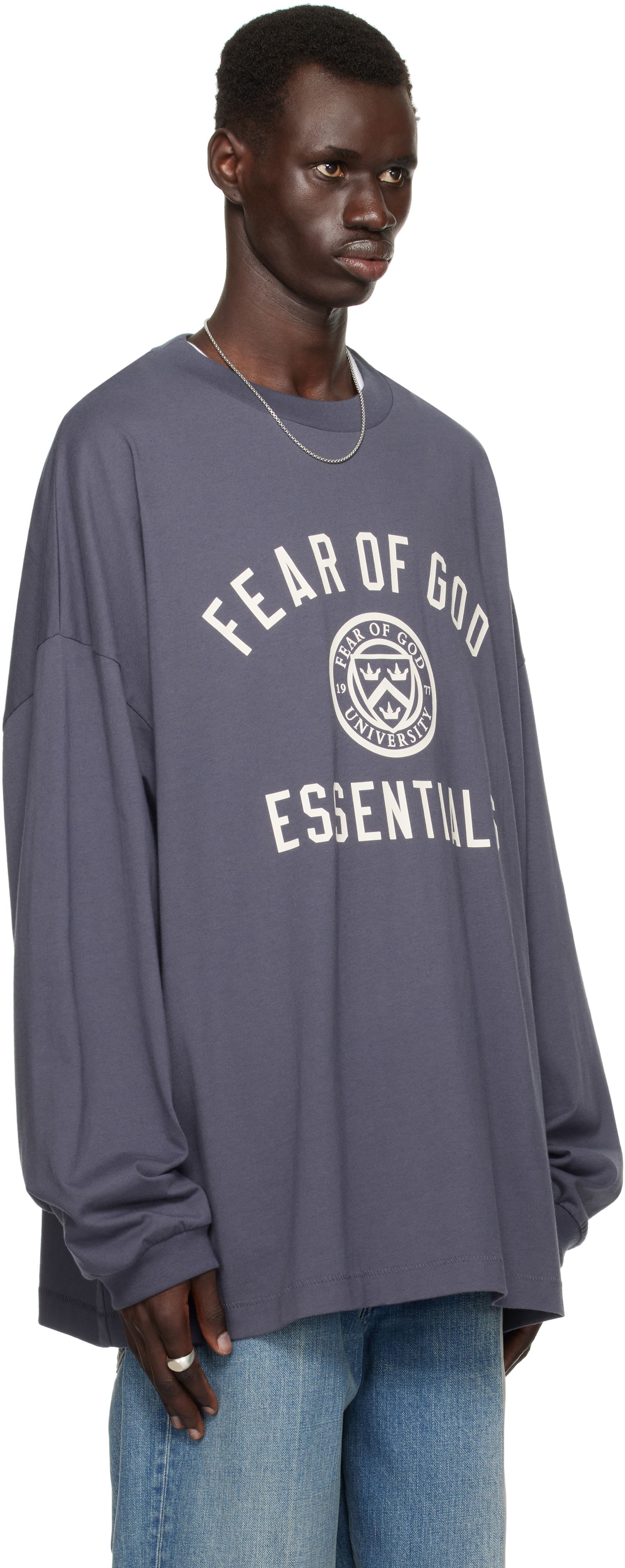 Sweatshirt Fear of God Fear of God ESSENTIALS Jersey Long Sleeve T-Shirt Lilla | 125HO244204F, 1
