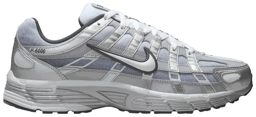 Sneakers og sko Nike P-6000 Metallic Silver Summit White-Wolf Grey Grå | IH4465-095, 0