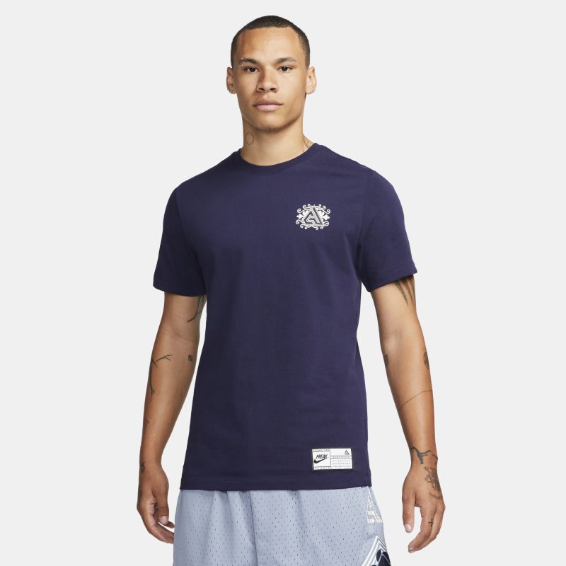 T-shirt Nike Giannis Premium Basketball T-Shirt Mørkeblå | DR7619-498, 0
