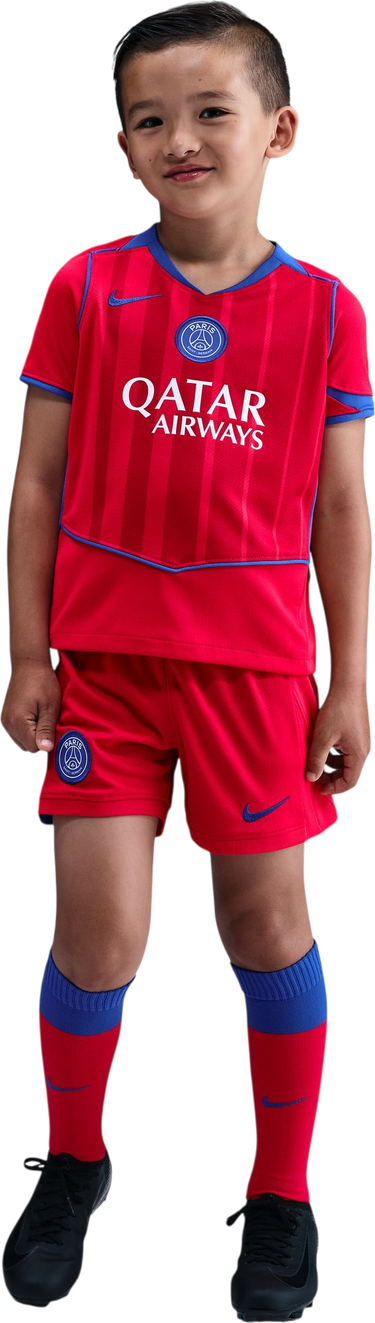 Træningsdragt Nike Dri-FIT Paris Saint-Germain Stadium 3rd Jersey Set 2025/26 Little Kids Rød | hm4137-680, 3