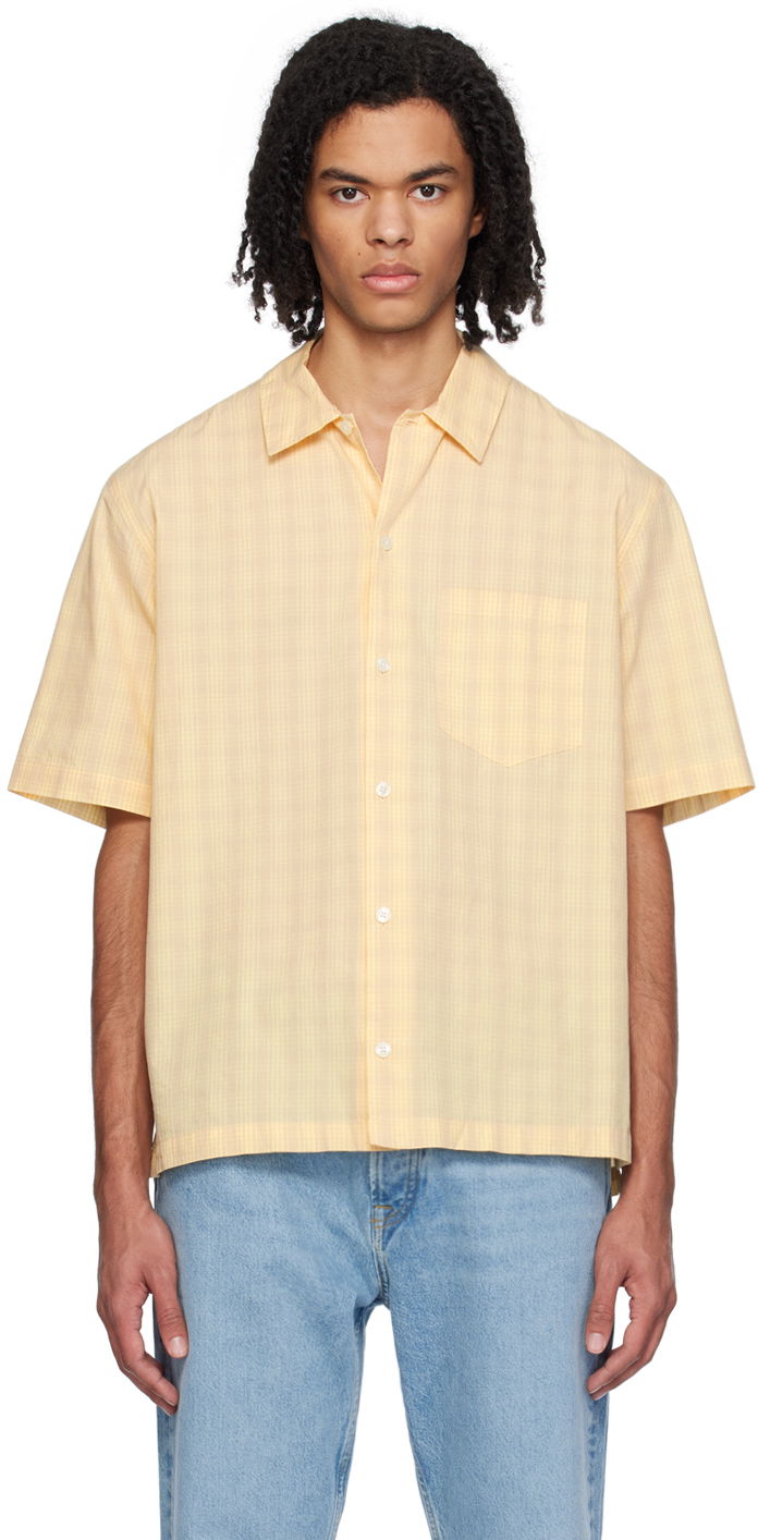 Skjorte Samsoe Samsoe Samsøe Samsøe Saayo P Short Sleeve Shirt Gul | M24100054, 0