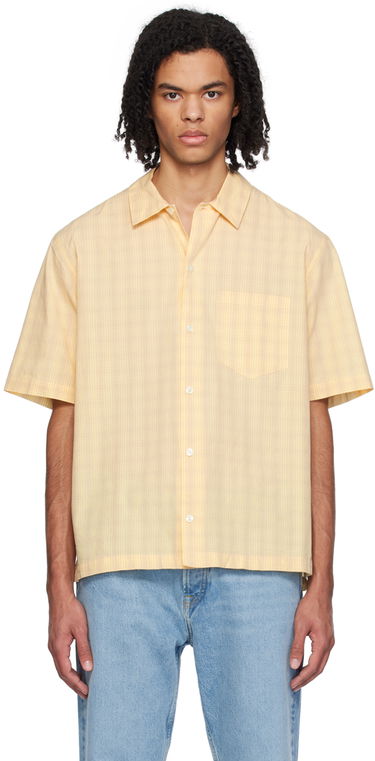 Skjorte Samsoe Samsoe Samsøe Samsøe Saayo P Short Sleeve Shirt Gul | M24100054, 0