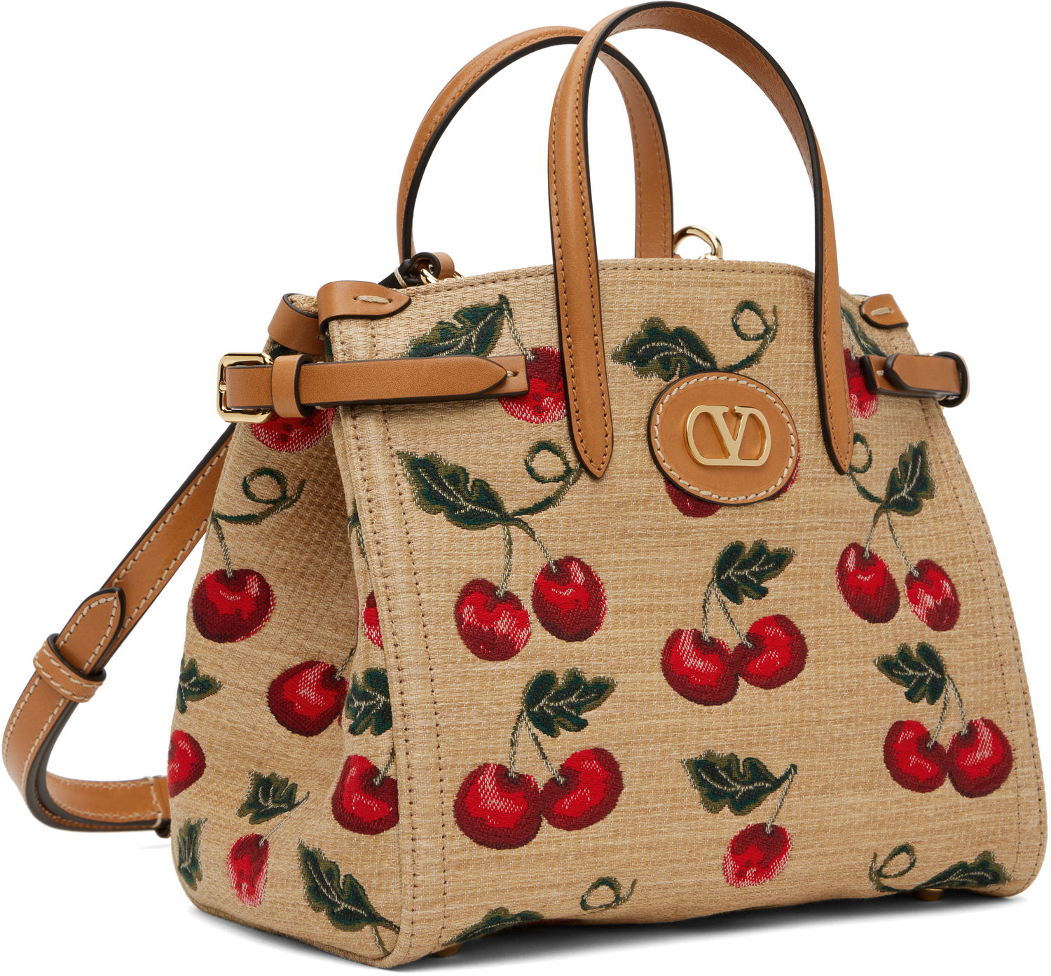 Håndtaske Valentino Valentino Garavani Antibes Small Cherry Tote Beige | 6W0B0R20MCZ, 1