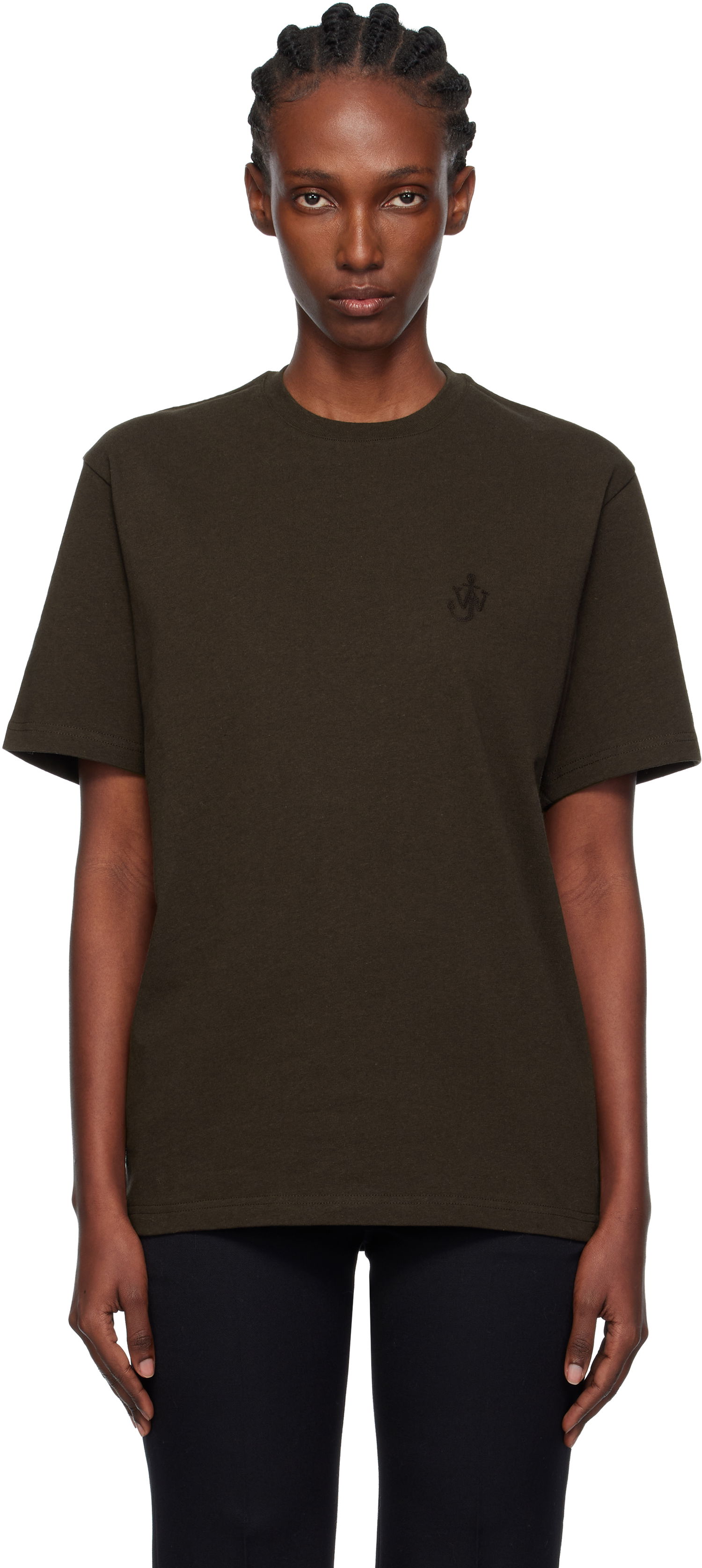T-shirt JW Anderson JW Anderson Anchor Embroidery T-shirt Grøn | JT0312-PG1510, 0