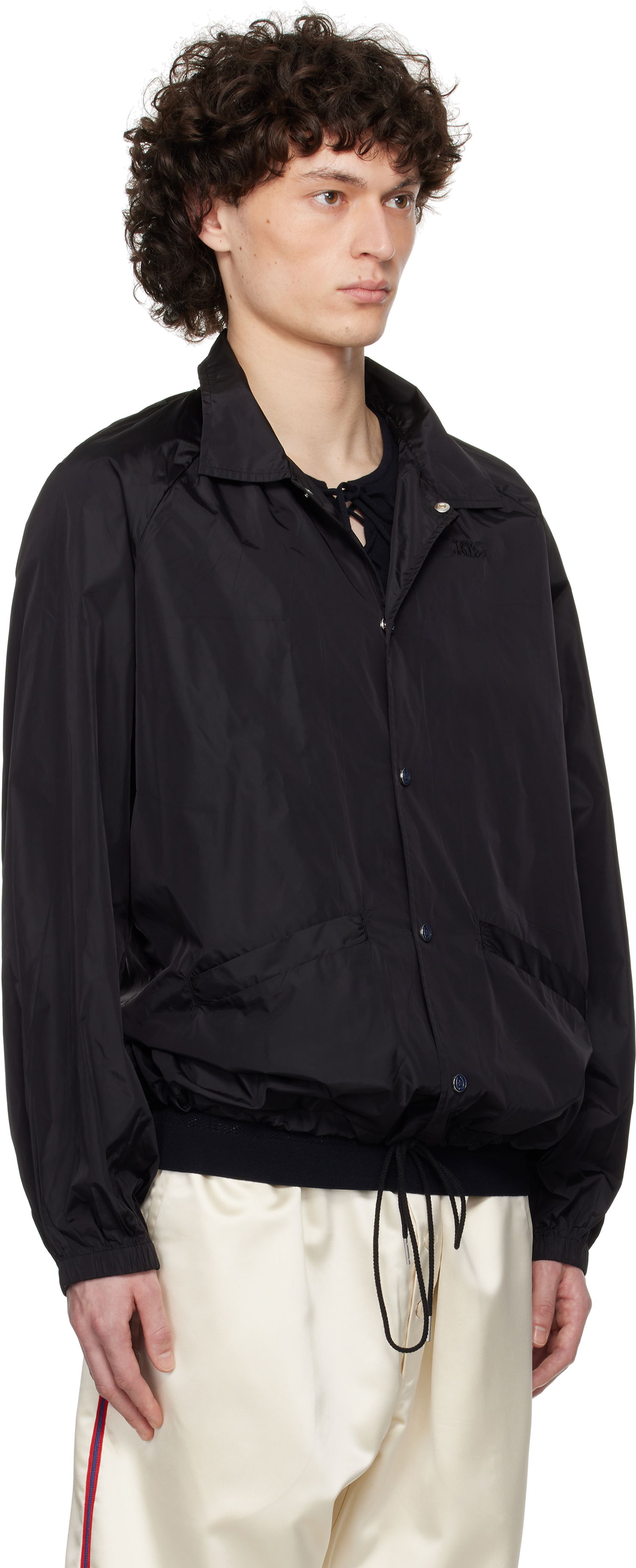 Vindjakke Bode Bode Nylon Track Jacket Sort | MRS25JA026, 1