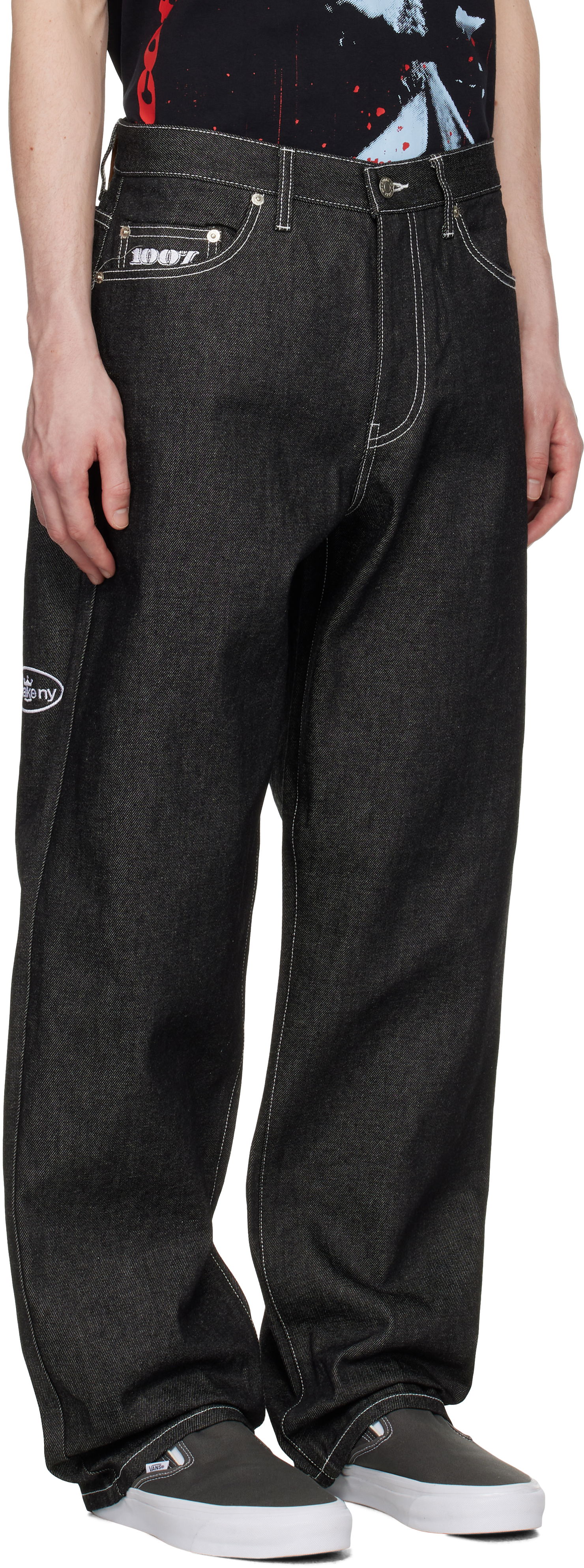 Jeans Awake NY Awake NY Five Pocket 100 Jeans Sort | AWK-SP25-PA002, 1