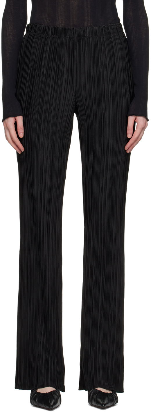 Bukser Anine Bing Anine Bing Women's Billie Pleated Trousers Sort | A-03-3148-000