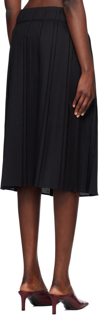 Nederdel Jil Sander Jil Sander Pleated Midi Skirt Sort | J02MA0256_J40217, 2
