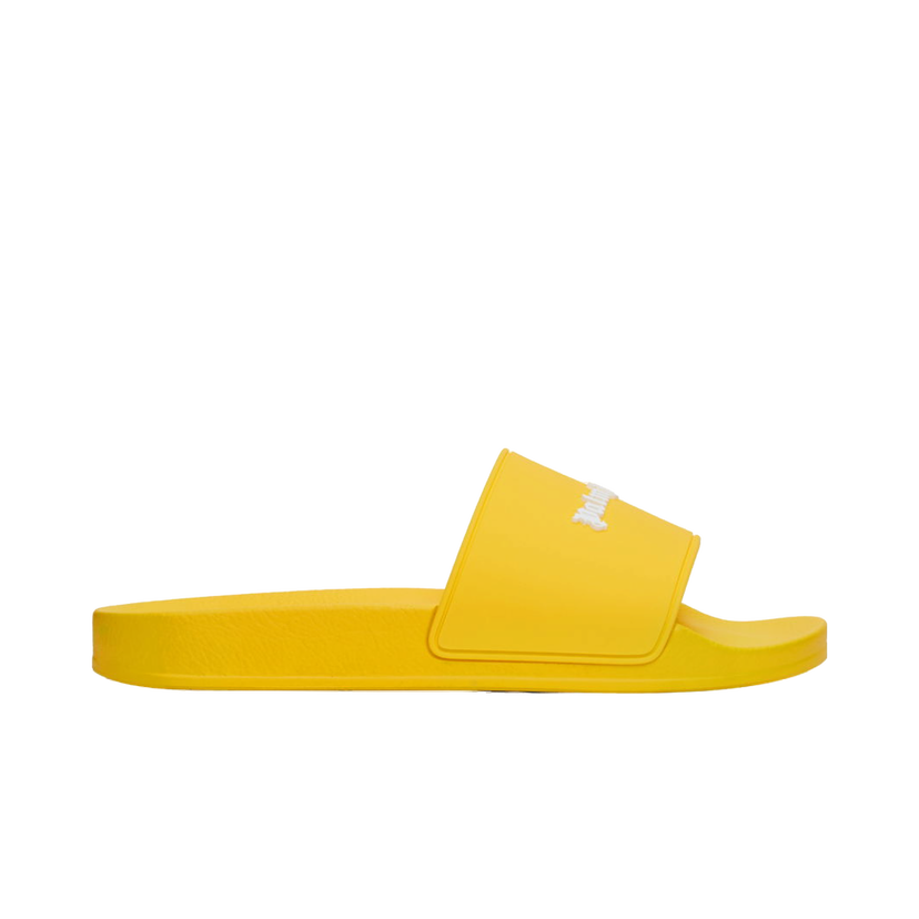 Sneakers og sko Palm Angels Yellow Logo Pool Slides Gul | PMIC011F24MAT0016565