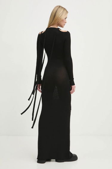 Kjole Y/PROJECT Multiscarf Long Sleeve Maxi Dress Sort | 106DR008, 2