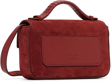 Skuldertaske Balmain Suede B-Buzz 17 Mini Bag Bourgogne | FN0DG811LCRA, 2