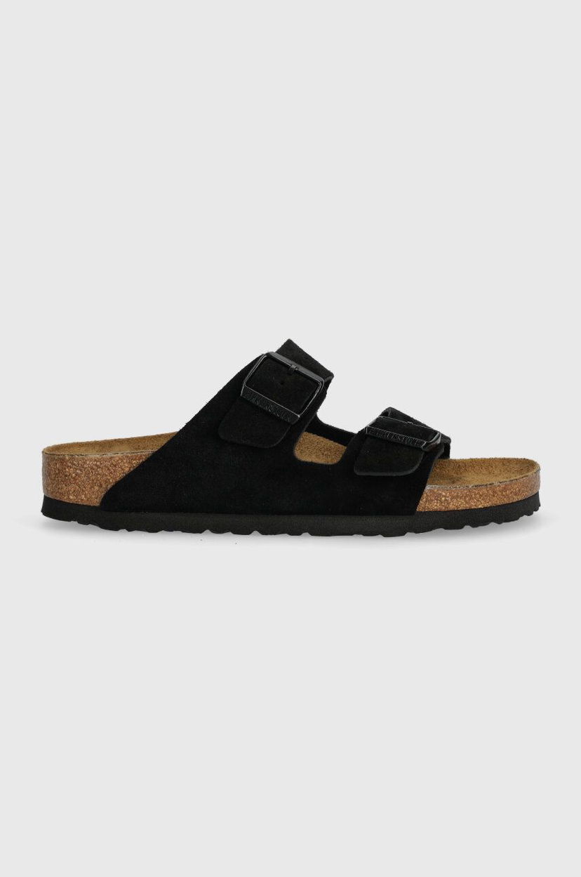 Sneakers og sko Birkenstock Birkenstock Arizona Suede Sandals Sort | 1027164