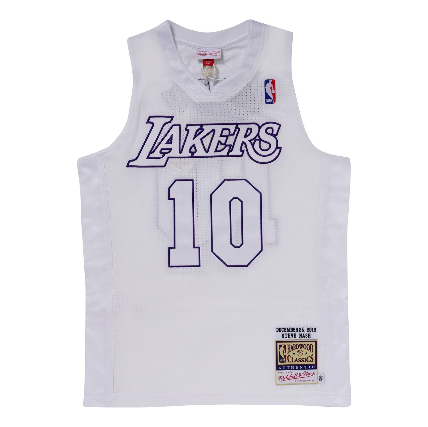Jersey Mitchell & Ness Steve Nash 10 Los Angeles Lakers Authentic Jersey Hvid | AJY44971-LAL12SNAWHIT, 0