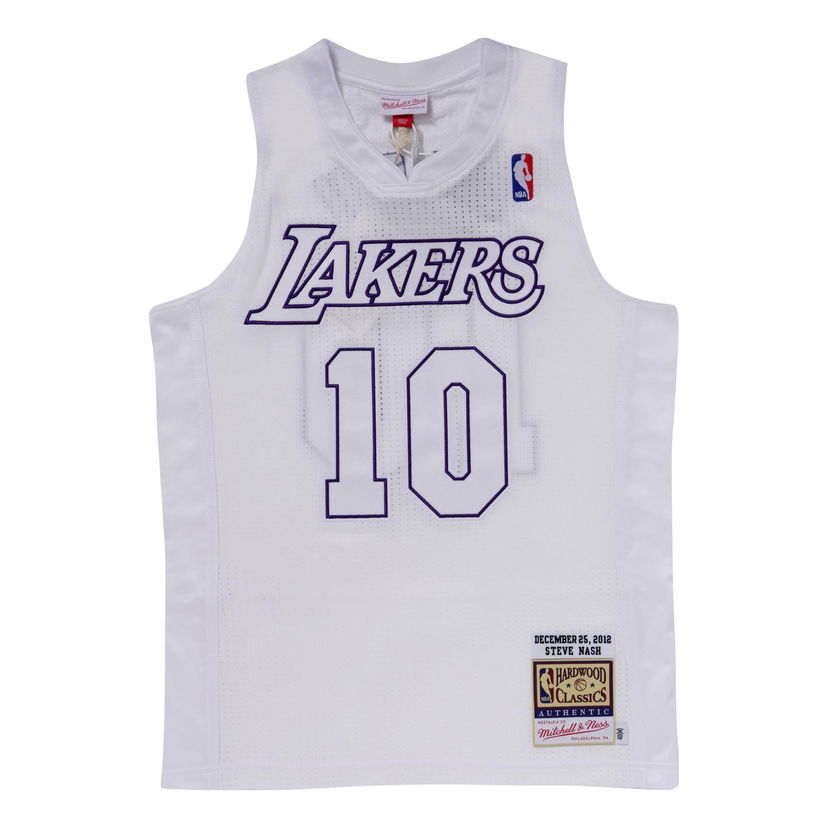Jersey Mitchell & Ness Steve Nash 10 Los Angeles Lakers Authentic Jersey Hvid | AJY44971-LAL12SNAWHIT