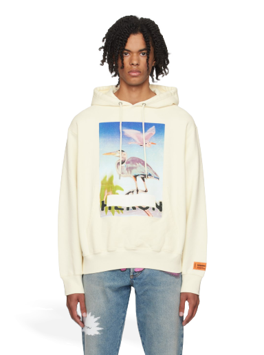 Sweatshirt HERON PRESTON Censored Heron Hoodie Beige | HMBB024F23JER0030437