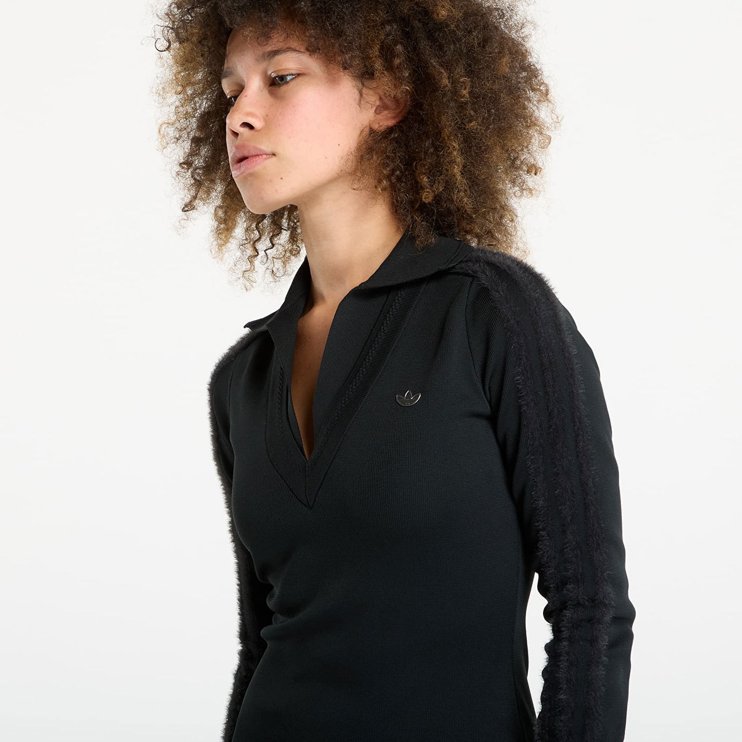 Kjole adidas Performance Long Sleeve Collared Dress Sort | KB3069, 1
