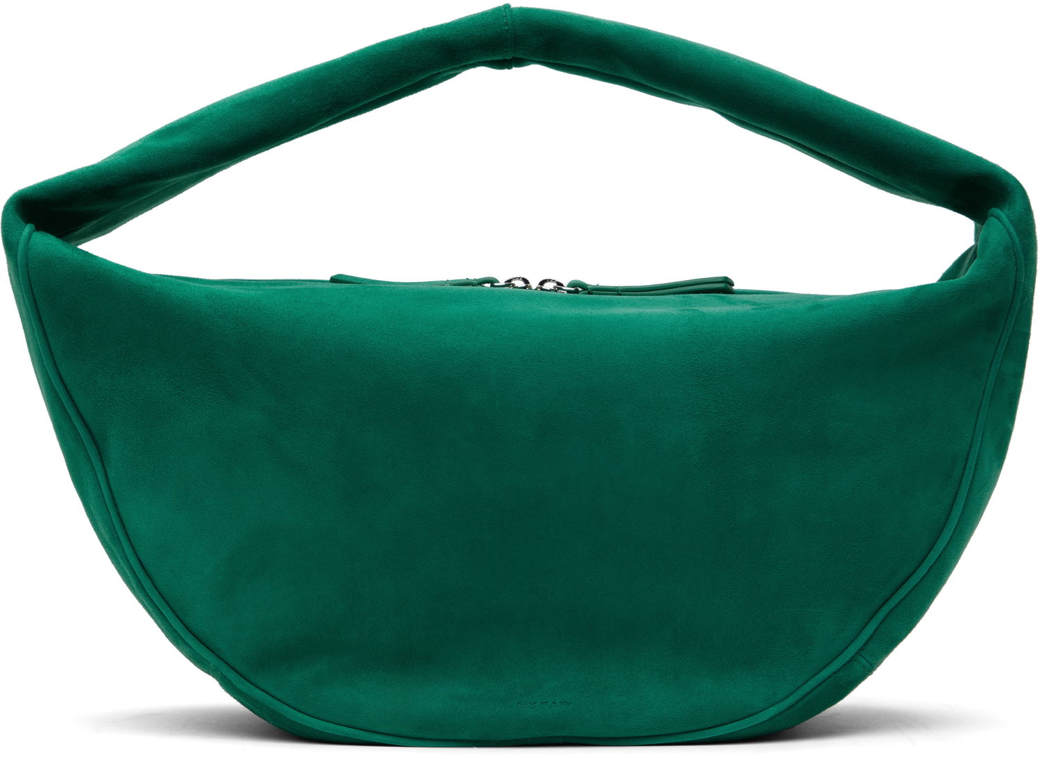Skuldertaske BY FAR BY FAR Maxi Cush Suede Shoulder Bag Grøn | MWBSB022KL007GR047PL, 0