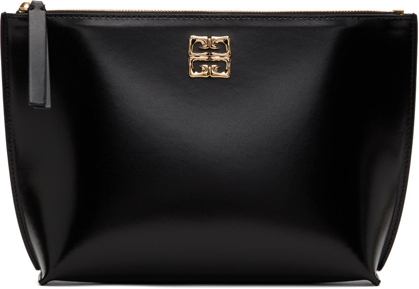 Håndtaske Givenchy Black Leather 4G Pouch Sort | BB60NSB13A001