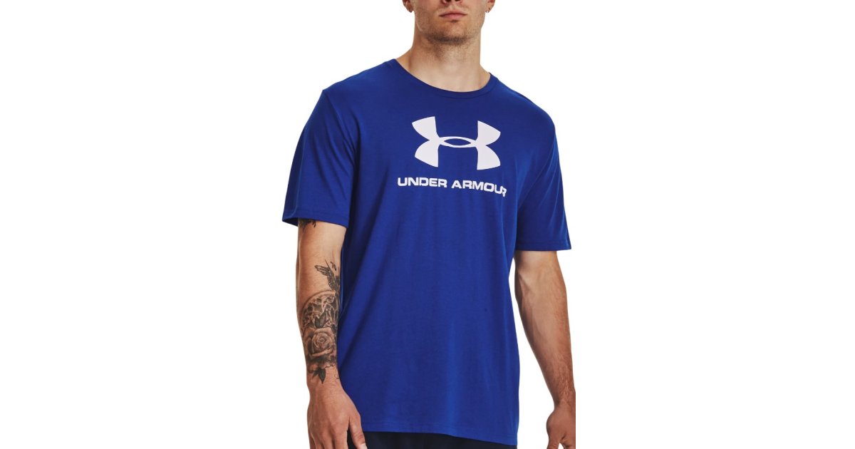 T-shirt Under Armour Sportstyle Logo Mørkeblå | 1329590-402, 1