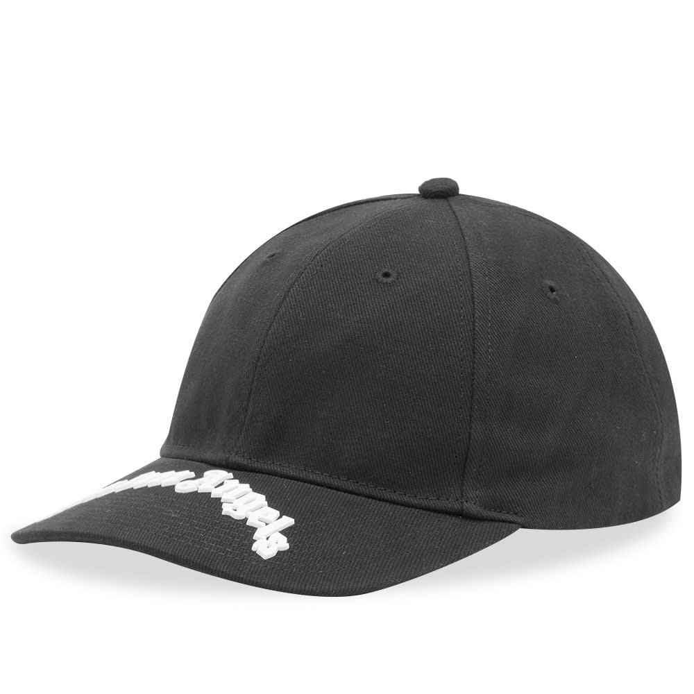 Kasket Palm Angels Curved Logo Cap Sort | PMLB053F22FAB0011001, 0