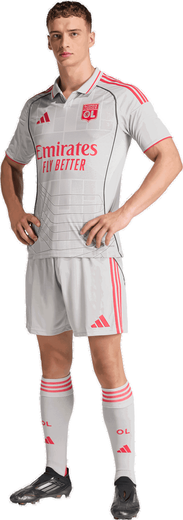 Jersey adidas Originals Olympique Lyon 3rd Jersey 2025/26 Hvid | jd1389, 4