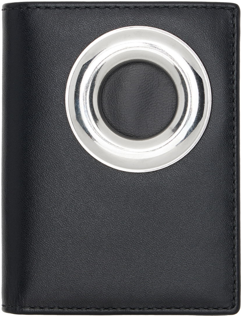Tegnebog Comme des Garçons COMME des GARÇONS WALLETS Black Silver Eyelet Wallet Sort | SA0641SE