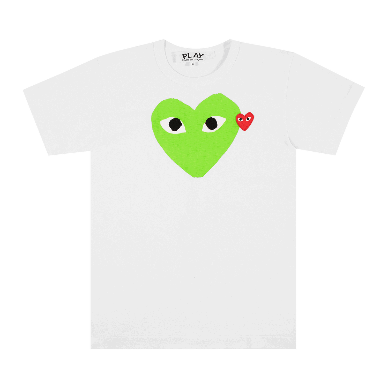 T-shirt Comme des Garçons Play T-Shirt With Green Heart Grøn | P1T106 GREE, 0