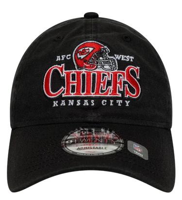 Kasket New Era Kansas City Chiefs Helmet 9TWENTY Adjustable Cap Sort | 60667634, 3