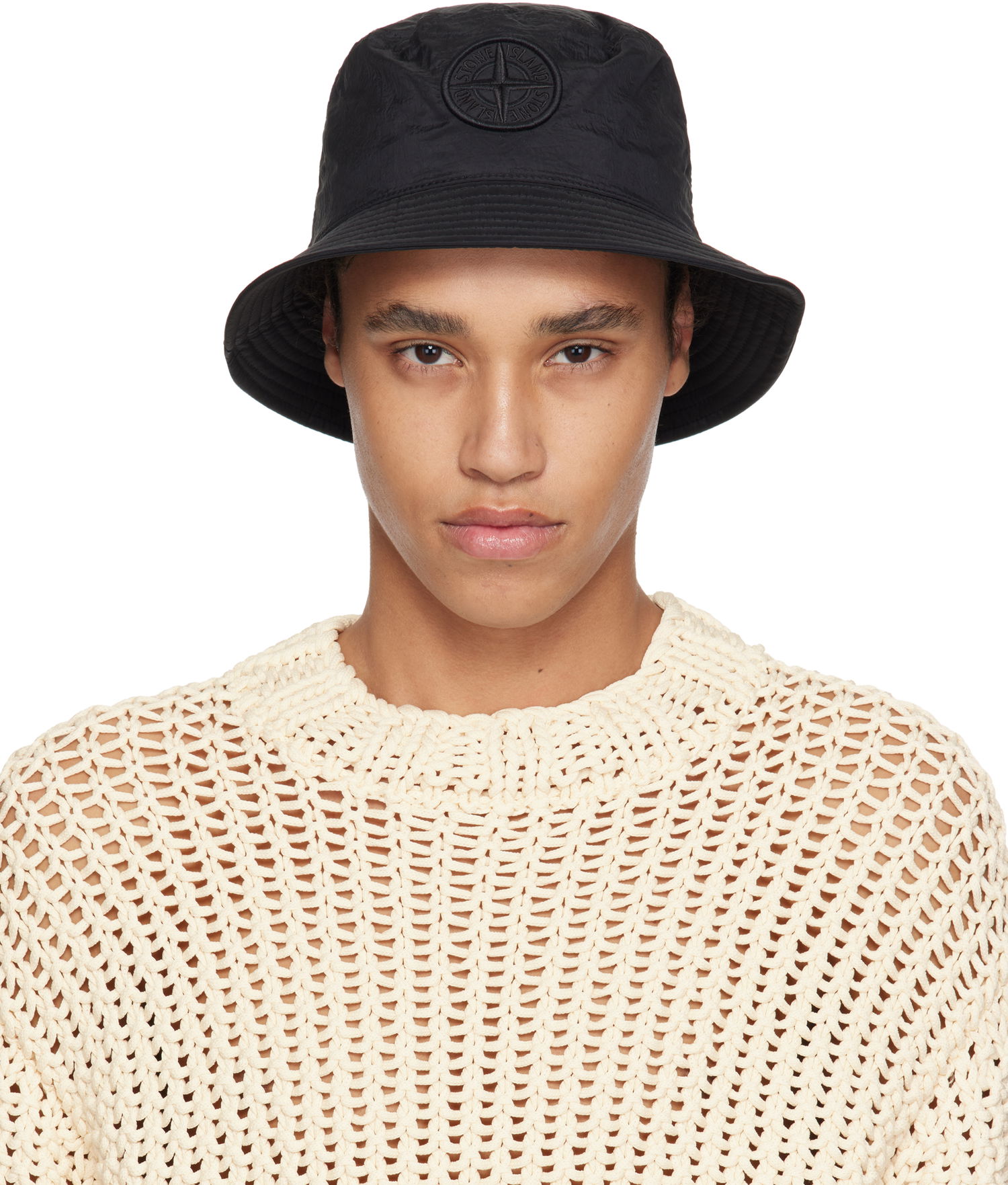 Hat Stone Island Stone Island Nylon Bucket Hat Sort | K1S15 9100009 S0076, 0