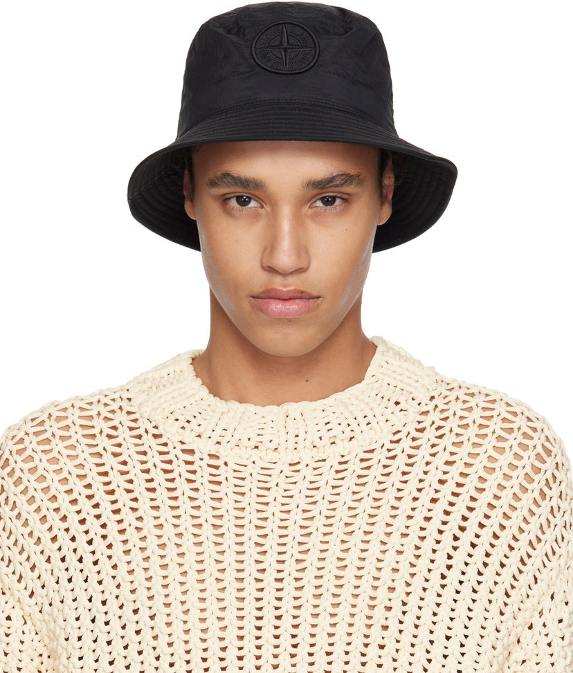 Hat Stone Island Stone Island Nylon Bucket Hat Sort | K1S15 9100009 S0076